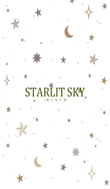 [LINE着せ替え] SIMPLE STARLIT SKY WHITE - MEKYM 33の画像1