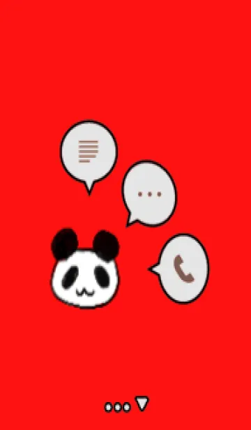 [LINE着せ替え] panda&Simple REDの画像1