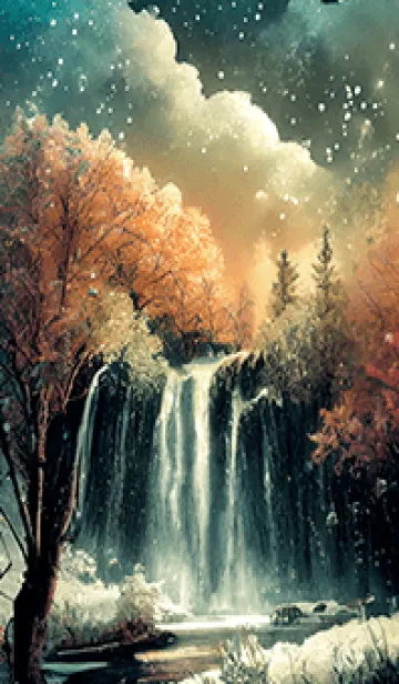 [LINE着せ替え] 優美な冬の風景の着せかえ(Winter-2613)の画像1