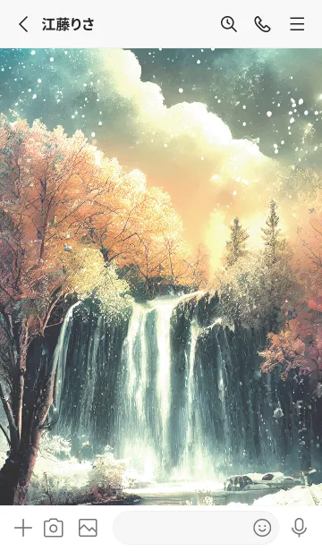 [LINE着せ替え] 優美な冬の風景の着せかえ(Winter-2613)の画像2