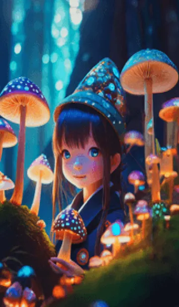 [LINE着せ替え] mushroom girl08_JPの画像1