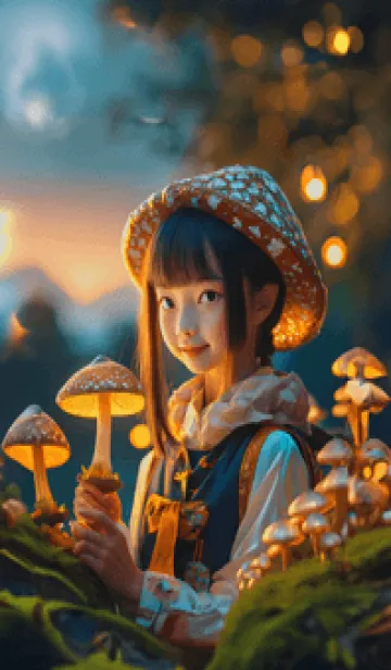 [LINE着せ替え] mushroom girl09_JPの画像1