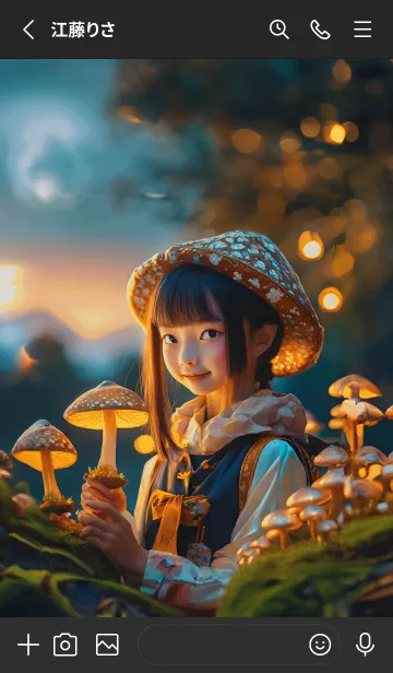 [LINE着せ替え] mushroom girl09_JPの画像2