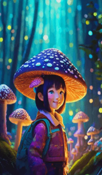 [LINE着せ替え] mushroom girl11_JPの画像1