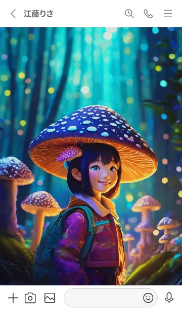 [LINE着せ替え] mushroom girl11_JPの画像2