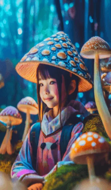 [LINE着せ替え] mushroom girl14_JPの画像1