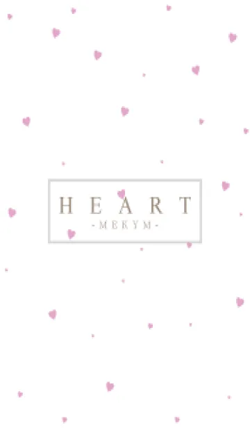 [LINE着せ替え] HEART PINK-SIMPLE MEKYM 25の画像1