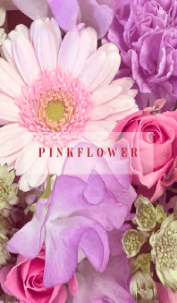 [LINE着せ替え] LOVE FLOWER-PURPLE&PINK-14の画像1