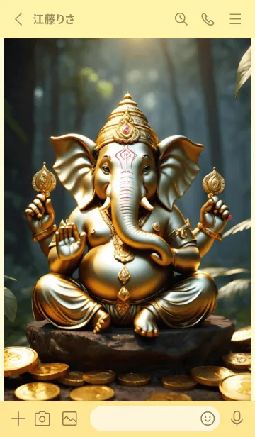 [LINE着せ替え] Ganesha, grant you get richの画像2