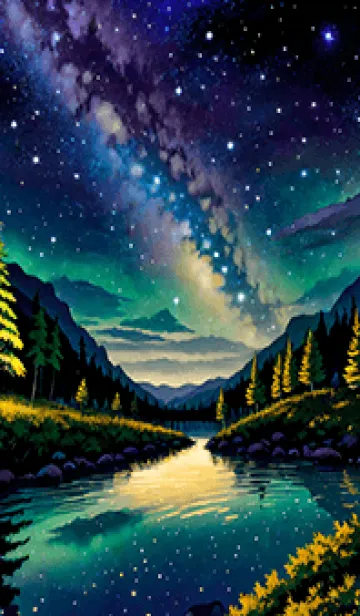 [LINE着せ替え] 穏やかな夜景の着せかえ/739の画像1