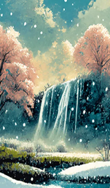 [LINE着せ替え] 優美な冬の風景の着せかえ(Winter-2617)の画像1