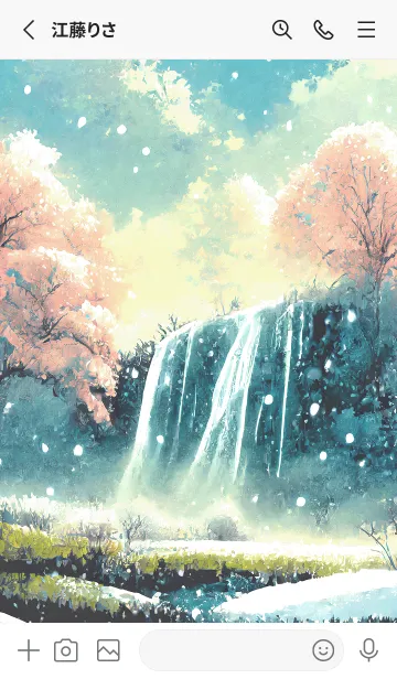 [LINE着せ替え] 優美な冬の風景の着せかえ(Winter-2617)の画像2