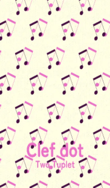 [LINE着せ替え] 2連符柄  紫紺の画像1