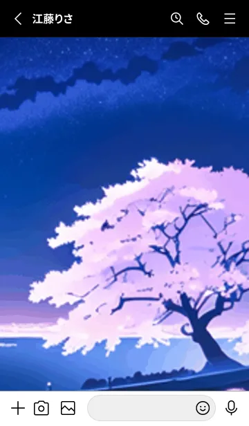 [LINE着せ替え] 冬のサクラ #CLGP711。の画像2