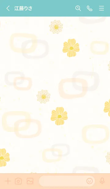 [LINE着せ替え] 花と輪14の画像2