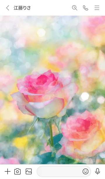 [LINE着せ替え] 薔薇(バラ)の花の着せかえ(R2660)の画像2