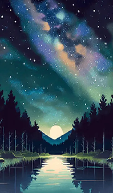 [LINE着せ替え] 穏やかな夜景の着せかえ/742の画像1