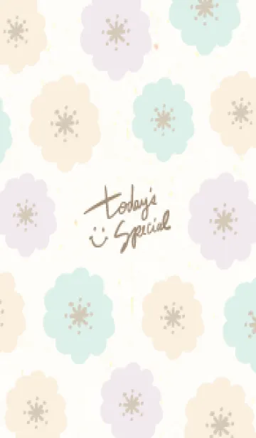 [LINE着せ替え] 北欧お花3カラフル9の画像1