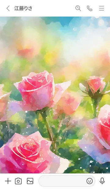 [LINE着せ替え] 薔薇(バラ)の花の着せかえ(R2661)の画像2