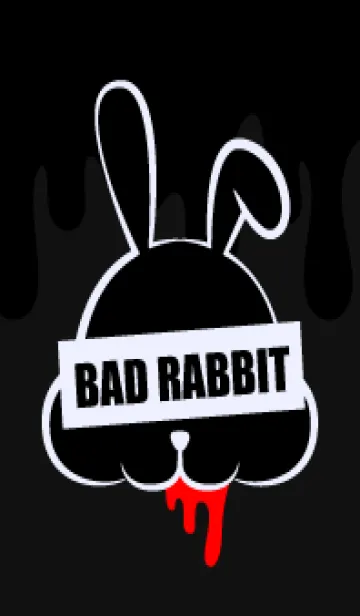 [LINE着せ替え] BLACK - BAD RABBIT DARKの画像1