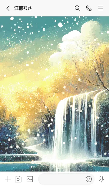 [LINE着せ替え] 優美な冬の風景の着せかえ(Winter-2622)の画像2