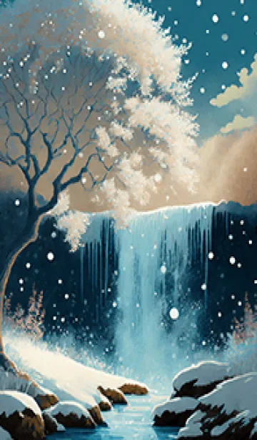 [LINE着せ替え] 優美な冬の風景の着せかえ(Winter-2624)の画像1