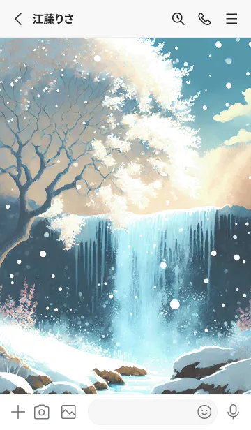 [LINE着せ替え] 優美な冬の風景の着せかえ(Winter-2624)の画像2