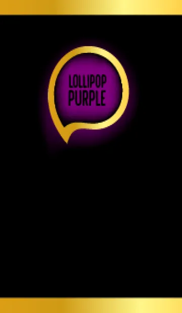 [LINE着せ替え] Lollipop Purple In Black Theme (JP)の画像1