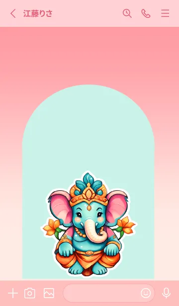 [LINE着せ替え] Ganesha Rich in happiness Theme (JP)の画像2