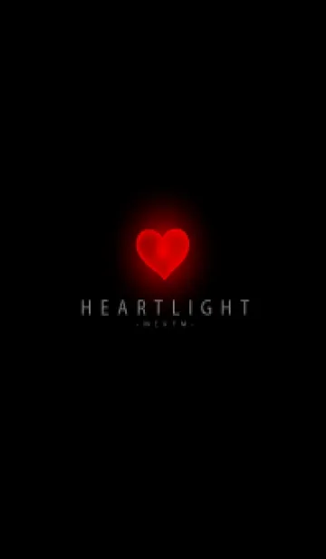 [LINE着せ替え] BLACK - HEART LIGHTの画像1