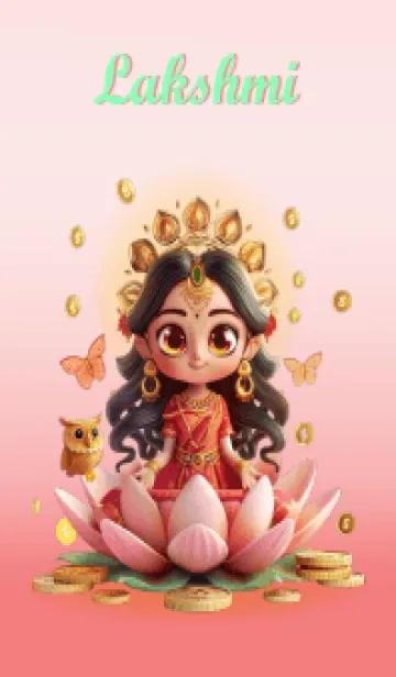 [LINE着せ替え] Lakshmi is cute, money, work.(JP)の画像1