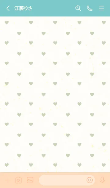 [LINE着せ替え] 小さなハートたくさん18の画像2