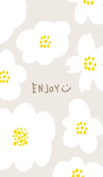 [LINE着せ替え] くすみカラー 北欧風 花11の画像1