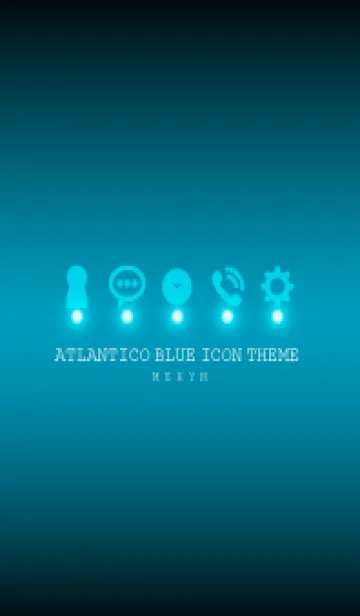 [LINE着せ替え] ATLANTICO BLUE ICON THEME -MEKYM-の画像1