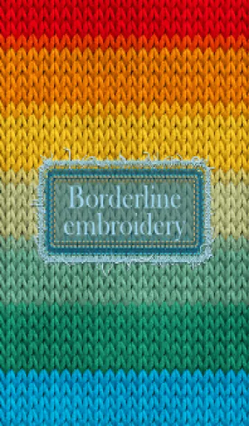 [LINE着せ替え] Borderline embroidery 56の画像1