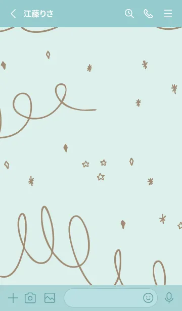 [LINE着せ替え] くるくる キラキラ13の画像2