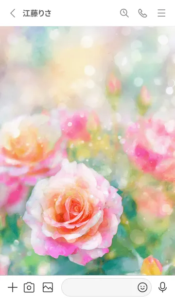 [LINE着せ替え] 薔薇(バラ)の花の着せかえ(R2671)の画像2