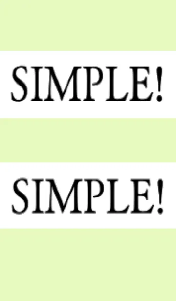 [LINE着せ替え] シンプルな着せかえ/イエローグリーンの画像1