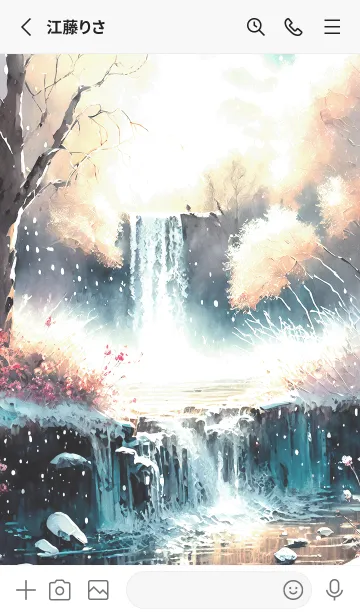 [LINE着せ替え] 優美な冬の風景の着せかえ(Winter-2632)の画像2