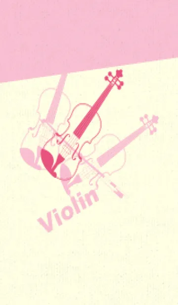 [LINE着せ替え] Violin 3カラー カーネーションピンクの画像1