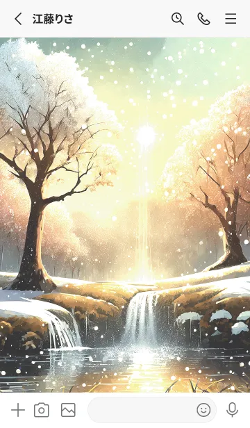 [LINE着せ替え] 優美な冬の風景の着せかえ(Winter-2634)の画像2