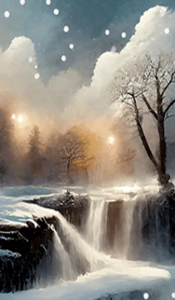 [LINE着せ替え] 優美な冬の風景の着せかえ(Winter-2637)の画像1