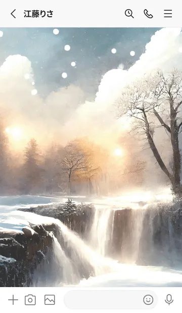 [LINE着せ替え] 優美な冬の風景の着せかえ(Winter-2637)の画像2