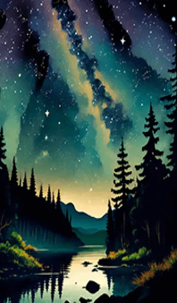 [LINE着せ替え] 穏やかな夜景の着せかえ/761の画像1