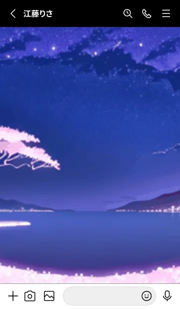 [LINE着せ替え] 冬のサクラ #CLGP714。の画像2