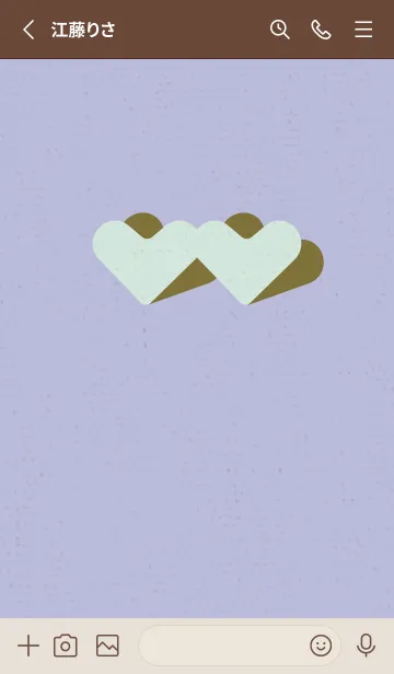 [LINE着せ替え] 2ハートのきせかえ 静けさの画像2