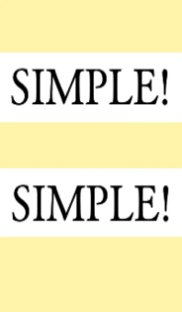 [LINE着せ替え] シンプルな着せかえ/ライトイエローの画像1