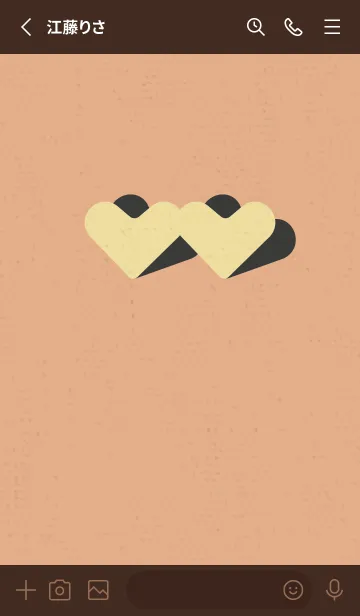 [LINE着せ替え] 2ハートのきせかえ あかりの画像2