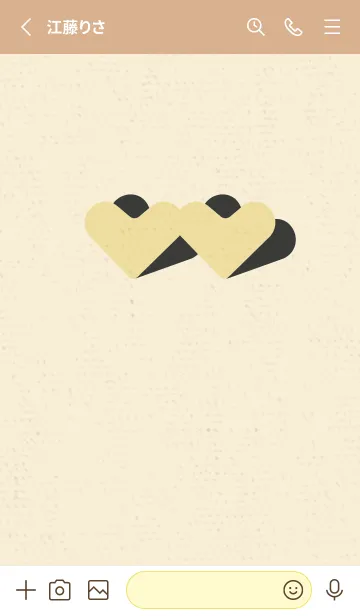 [LINE着せ替え] 2ハートのきせかえ ひかりの画像2