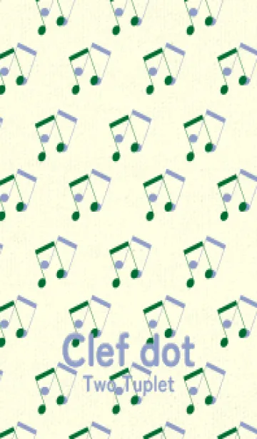 [LINE着せ替え] 2連符柄  ビリジャンの画像1